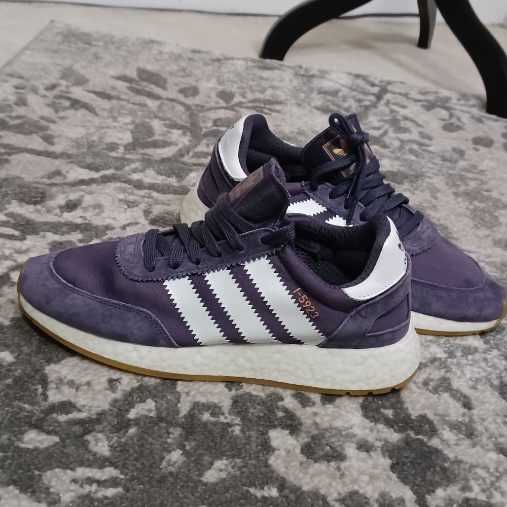 adidas  I-5923 Purple and White Sneakers